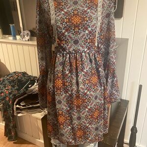 Floral Long Sleeve Dress